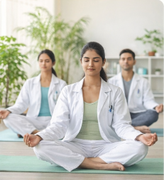 BNYS Students Practicing Yoga Therapy