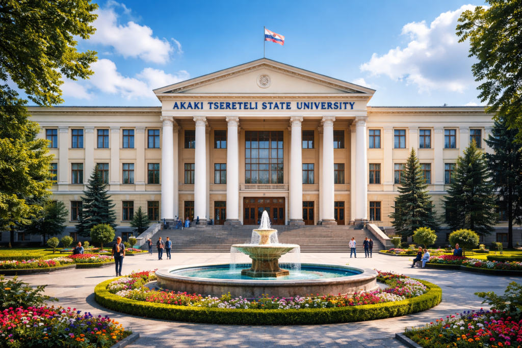 Akaki Tsereteli State University campus in Kutaisi – one of the best-medical-universities-in-georgia for MBBS