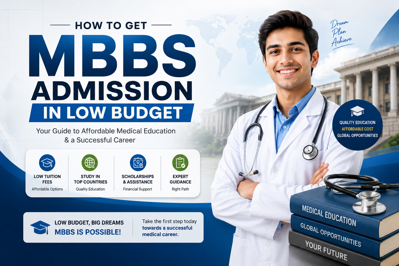How to get MBBS admission in low budget through affordable medical education options