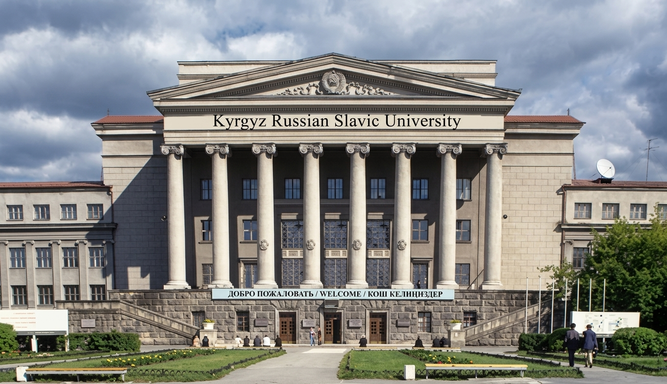 MBBS in Kyrgyzstan at Kyrgyz Russian Slavic University medical faculty campus for international students.