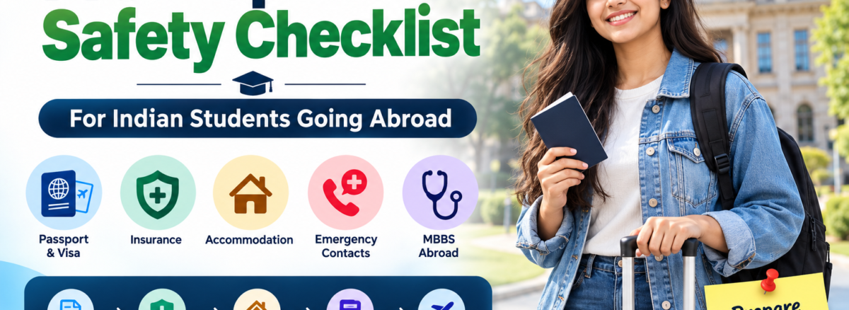Pre-departure safety checklist for Indian students going abroad for MBBS and higher education