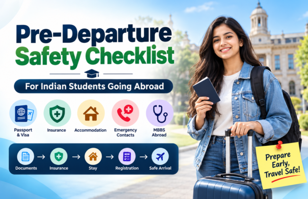 Pre-departure safety checklist for Indian students going abroad for MBBS and higher education